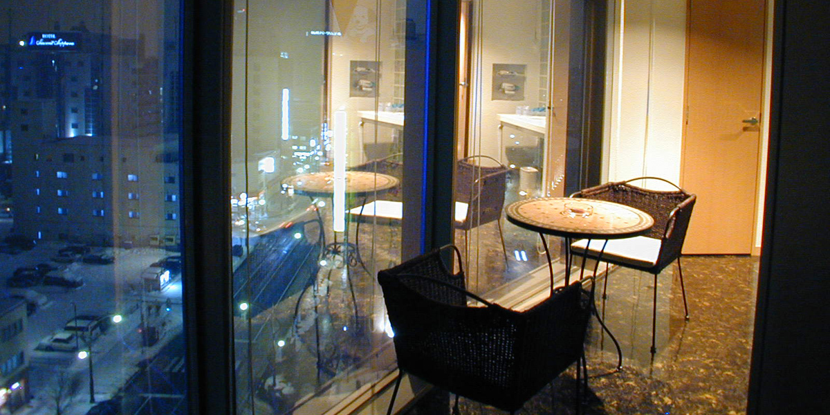 お部屋から眺める夜景